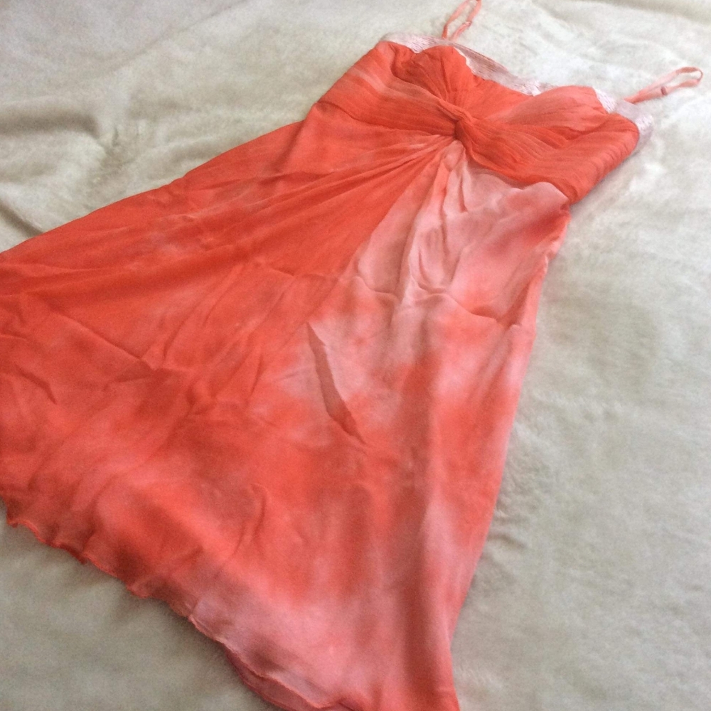 Aiden Mattox Strapless Coral Dress size 0